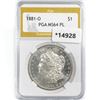 Image 1 : 1881-O Morgan Silver Dollar PGA MS64 PL