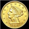 Image 1 : 1901 $2.50 Gold Quarter Eagle UNCIRCULATED