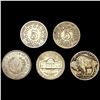 Image 2 : (5) Misc Nickels (1866, 1872, 1883, 1915-S, 1939-