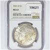 Image 1 : 1921-D Morgan Silver Dollar NGC MS63