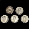Image 2 : (5) Misc Dimes (1903, 1916, 1938, 1939, 1941) HIG
