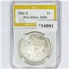 Image 1 : 1882-O Morgan Silver Dollar PGA MS64+ DMPL