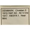 Image 3 : 1917-H DENMARK 5 ORE AU/UNC CHRISTIAN X KM-814.1