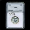 Image 3 : 1963 Washington 25c Quarter Coin Graded MS67 (COI-5373)