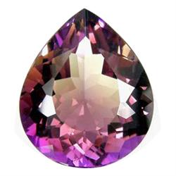 18.80ct AAA If Beautiful Pear Cut Bi-Color Ametrine  (GEM-17037)