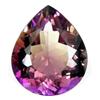 Image 1 : 18.80ct AAA If Beautiful Pear Cut Bi-Color Ametrine  (GEM-17037)