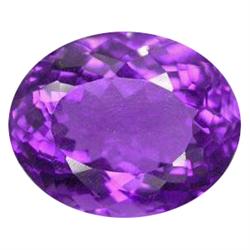 25.20ct Color Change Oval Purple Amethyst Gemstone (GEM-16540)