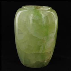 Rare Green Jade Vase  (DEC-243)