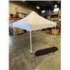 Image 2 : BRAND NEW WHITE 10x10 INDUSTRIAL TENT W/ POWDER COATED STEEL FRAME AND HEAVY NYLON CANOPY -  RETAIL 
