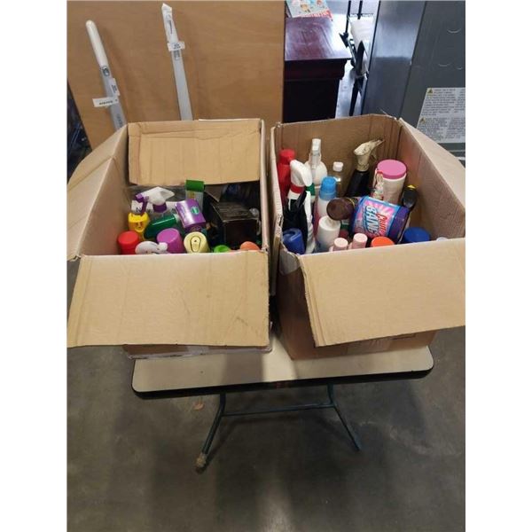 2 BOXES OF CLEANING SUPPLIES