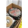 Image 3 : 2 BOXES AND 2 BINS OF TOOLS, SHOP SUPPLIES, SEALANT, HARDWARE