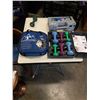 Image 1 : SMALL DUMBBELL SET AND 2 SETS OF TIRE CHAINS