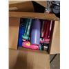 Image 2 : 4 BOXES OF KITCHEN ITEMS, WATER BOTTLES, SINK