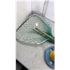 Image 2 : SPLIT CANE FLY ROD WITH MARTIN REEL, BOAT ANCHOR AND NET