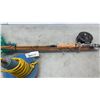 Image 3 : SPLIT CANE FLY ROD WITH MARTIN REEL, BOAT ANCHOR AND NET