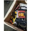 Image 2 : BOX OF WRENCHES, JUMPER CABLES, JACK AND MORE