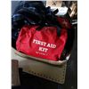 Image 2 : BOX OF FIRST AID KITS, HIGH VIS VESTS AND MORE