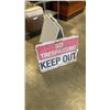 Image 1 : SANDWICH SIGN BOARD AND NO TRESSPASSING SIGN