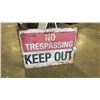 Image 2 : SANDWICH SIGN BOARD AND NO TRESSPASSING SIGN