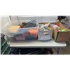 Image 1 : 2 TRAYS AND TOTE OF PURSES, COLLECTIBLES