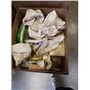 Image 2 : 4 BOXES OF DECORATIONS, TOWELS, PHOTO ALBUMS, GLOBE