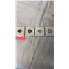 Image 2 : 1943 CANADIAN COINS .800 SILVER 25 CENT, 10 CENT PLUS TOMBAC VICTORY 5 CENT PLUS 1 CENT
