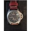 Image 2 : UNAUTHENTIC PANERAI LUMINOR WATCH - WITH LEATHER BAND, CHRONOGRAPH, 1:1 REPLICA WITH BOX AND BAG