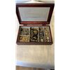 Image 1 : WOOD CASE WITH LOT OF ESTATE JEWELRY