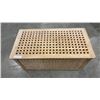 Image 2 : WOOD LATTICE BLANKET BOX / TOY CHEST
