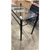 Image 3 : METAL GLASSTOP SIDE TABLE