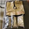 Image 1 : 4 NEW SAND FILLABLE ZIPPERED CANOPY/UMRELLA WEIGHT BAGS RETAIL $120 SAND COLOR