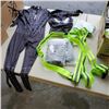 Image 1 : 3 NEW BLACK SPIDERMAN BOYS S-120 COSTUMES AND 2 HIGH VIS STRAPS VESTS