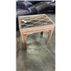Image 2 : RATTAN GLASSTOP ENDTABLE AND ROPE LIDDED BASKET