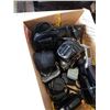Image 2 : TRAY OF ELECTRONICS WASP TIME CARD MACHINE, DIGITAL CAMERA, HANDYCAM, CAMERA LENSES, APPLE TV