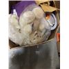 Image 3 : BOX OF ESTATE GOODS, GLASS DOME PICTURE, STUFFED BEARS, PICTURE FRAMES