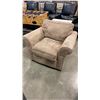 Image 2 : BEIGE MICROFIBER ARMCHAIR