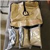 Image 1 : 4 NEW SAND FILLABLE ZIPPERED CANOPY/UMRELLA WEIGHT BAGS RETAIL $120 SAND COLOR