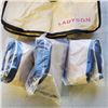 Image 3 : 4 NEW SAND FILLABLE ZIPPERED CANOPY/UMRELLA WEIGHT BAGS RETAIL $120 CREAM