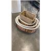 Image 2 : METAL RACK, CANDLE STAND AND WICKER BASKETS
