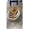 Image 3 : METAL RACK, CANDLE STAND AND WICKER BASKETS