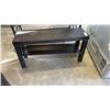 Image 2 : METAL BASE COFFEE TABLE AND SMALL BLACK 2 TIER SIDE TABLE