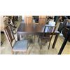 Image 2 : DINING TABLE WITH 2 LEAFS AND 4 CHAIRS