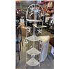 Image 2 : METAL FOLDING CORNER SHELF AND WICKER HAMPER