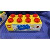 Image 1 : NEW LEGO 8 KNOB BRICK STORAGE BOX WITH 2 DRAWERS