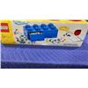 Image 2 : NEW LEGO 8 KNOB BRICK STORAGE BOX WITH 2 DRAWERS