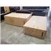 Image 13 : BRAND NEW GREY FABRIC 2 PC PULL OUT SLEEPER SECTIONAL W/ STORAGE CHAISE - RETAIL $2899, TALL PILLOW 
