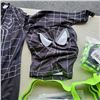 Image 3 : 3 NEW BLACK SPIDERMAN BOYS S-120 COSTUMES AND 2 HIGH VIS STRAPS VESTS