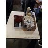Image 1 : 2 BOXES OF CLAY CUPS, WATER FALL FIGURE BINOCULARS AND RADIO