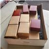 Image 1 : BOX OF NEW WOOD CASES WITH MAGNECTIC LIDS