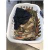 Image 2 : CRATE AND BIN OF DRESS AND CORDOROY PANTS AND SHIRTS